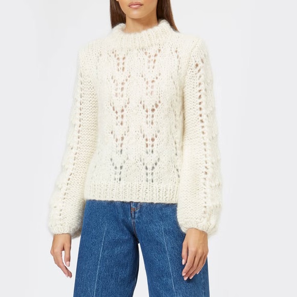 GanniThe Julliard Sweater in Egret Medium Cream Ivory